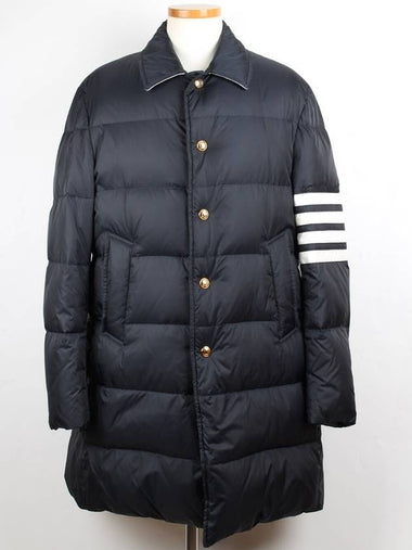 Diagonal armband padded coat 2 - THOM BROWNE - BALAAN 1