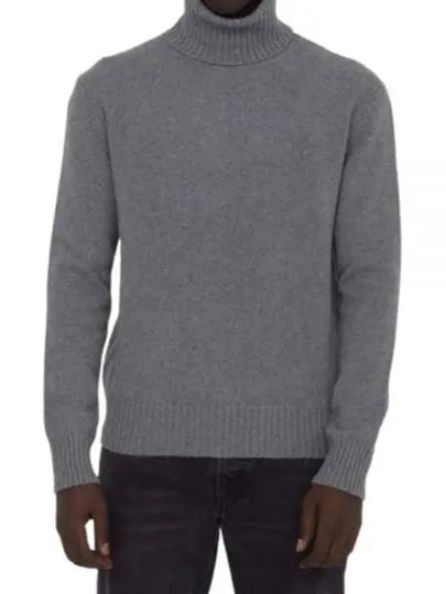 Cashmere Turtleneck Grey - AMI - BALAAN 2