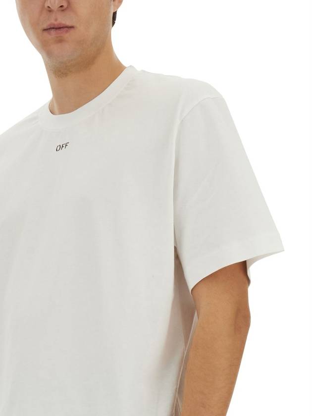 T-SHIRT WITH LOGO - OFF WHITE - BALAAN 4