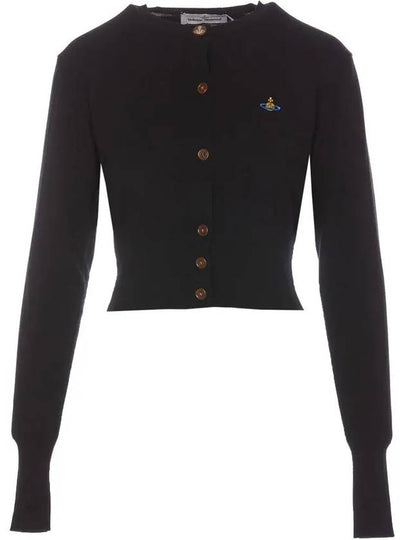 Bea Crop Cardigan Black - VIVIENNE WESTWOOD - BALAAN 2