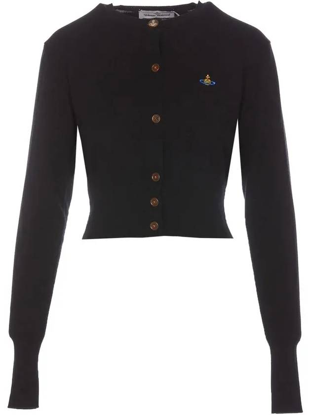 Bea Crop Cardigan Black - VIVIENNE WESTWOOD - BALAAN 2