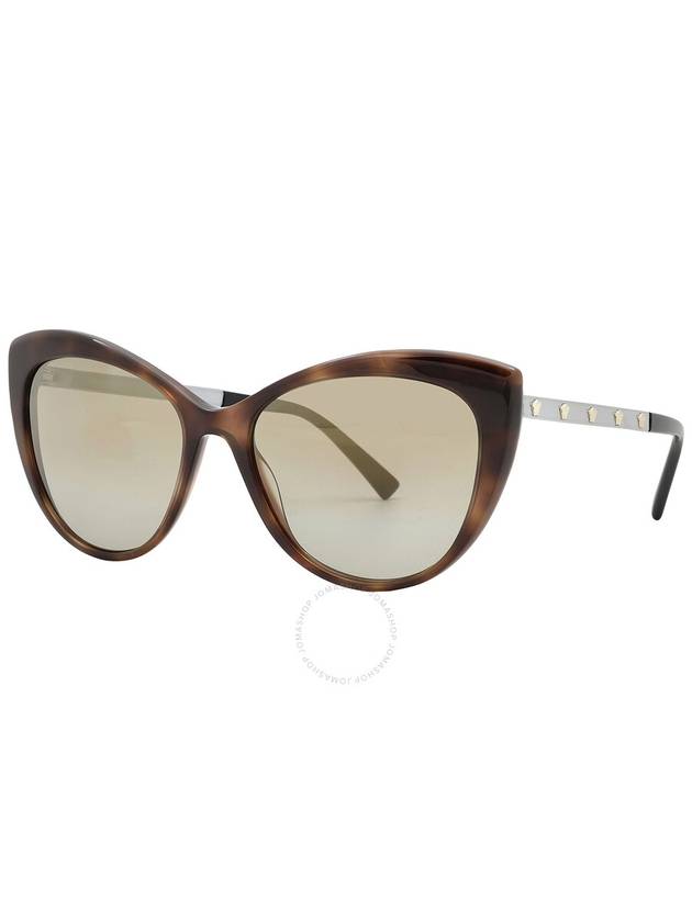 Versace Brown Mirror Gold Gradient Cat Eye Ladies Sunglasses VE4348 52697I 57 - VERSACE - BALAAN 2