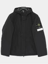 Techno Fabric Hooded Jacket Black - STONE ISLAND - BALAAN 4