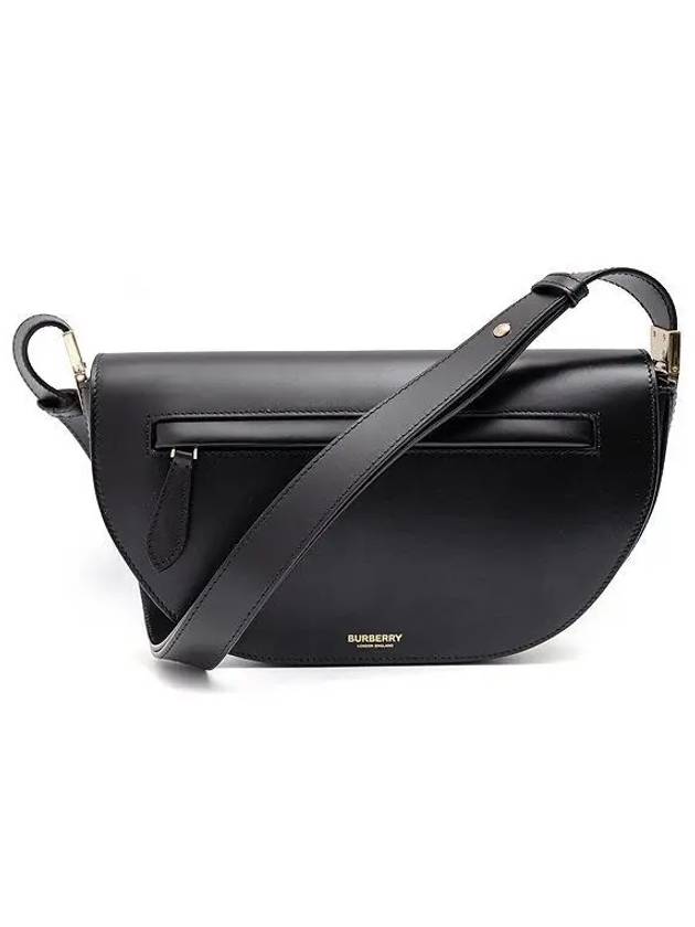 Leather Olympia Small Shoulder Bag Black - BURBERRY - BALAAN 2