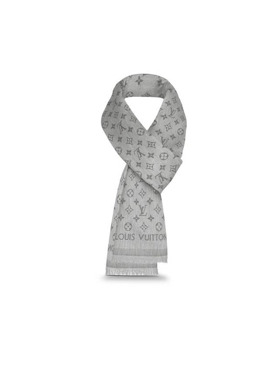 Monogram Essential Scarf Grey - LOUIS VUITTON - BALAAN 1