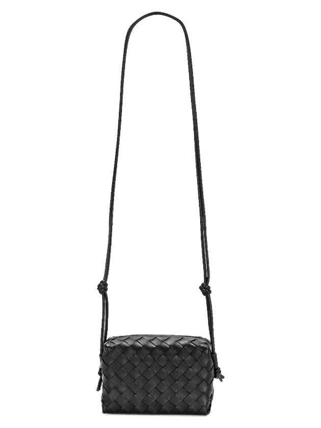 Loop Camera Mini Cross Bag Black - BOTTEGA VENETA - BALAAN 4