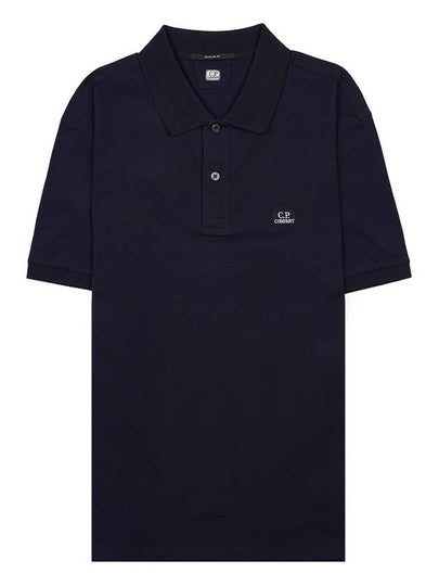 Stretch Piquet Regular Polo Shirt Navy - CP COMPANY - BALAAN 2