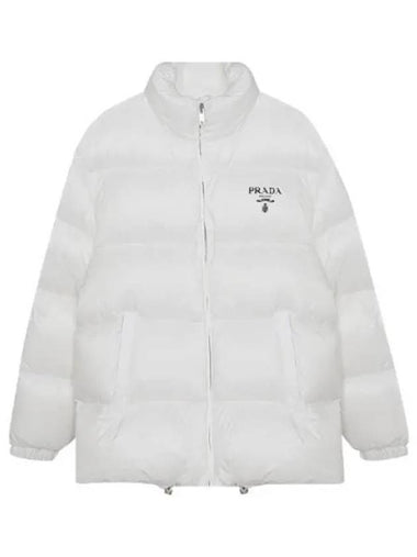 Nylon logo padded jumper - PRADA - BALAAN 1