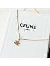 Triomphe Rhinestone Brass Crystal Necklace Gold - CELINE - BALAAN 2