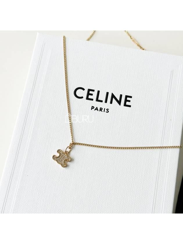 Necklace Triope Pendant Gold 460GB6BZI - CELINE - BALAAN 1