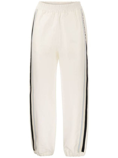 Twill Logo Jogger Track Pants White - MONCLER - BALAAN 2