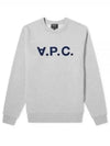 Men's VPC Logo Print Crew Neck Sweatshirt Grey - A.P.C. - BALAAN 2