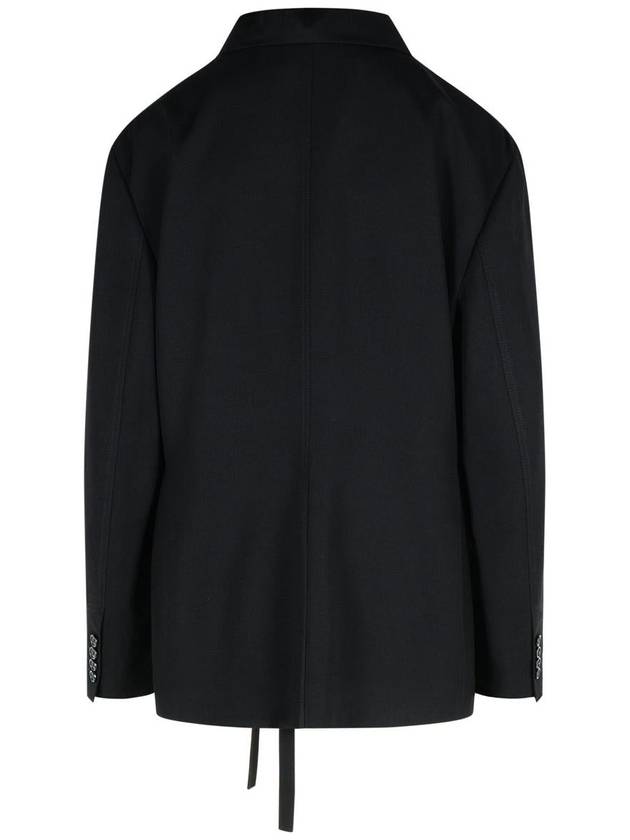 JW Anderson 'T' Black Viscose Blazer - JW ANDERSON - BALAAN 3