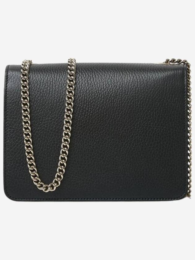 Interlocking GG Chain Small Cross Bag Black - GUCCI - BALAAN 3