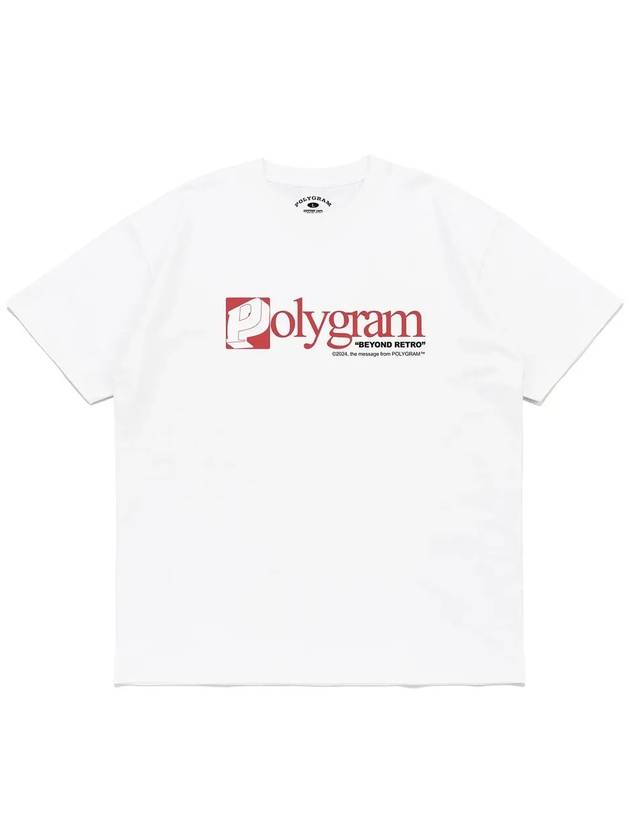 SQUARE P LOGO T SHIRTS WHITE - POLYGRAM - BALAAN 2