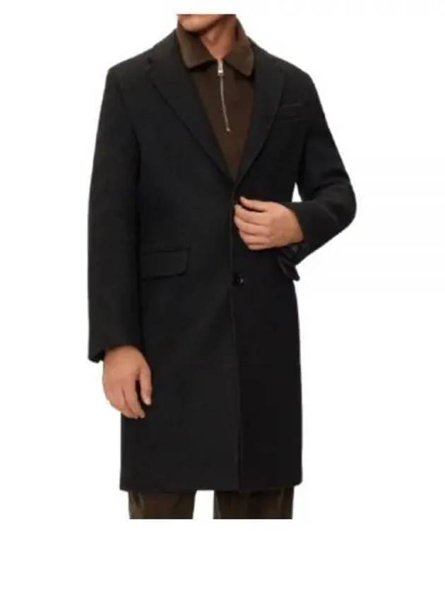 Wool Single Coat Black - AMI - BALAAN 2