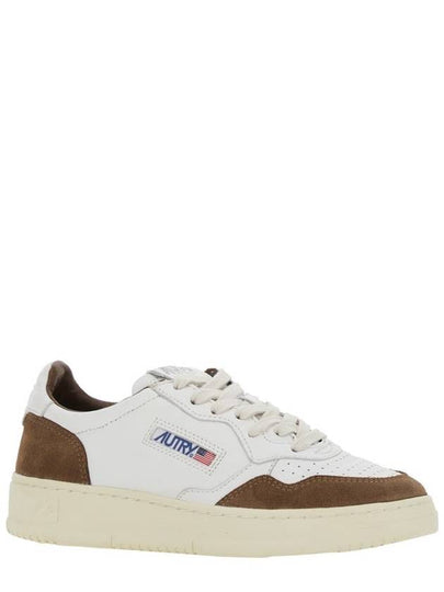 'Medalist' White Low Top Sneakers With Logo Detail In Leather And Suede Woman - AUTRY - BALAAN 2