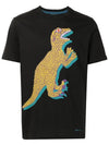 Dino Print Short Sleeve T-Shirt Yellow Black - PAUL SMITH - BALAAN 3