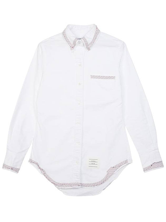 Oxford Lavoration Trim Classic Shirt White - THOM BROWNE - BALAAN 2