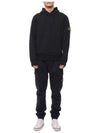 Signature Logo Patch Hoodie Black - STONE ISLAND - BALAAN 4