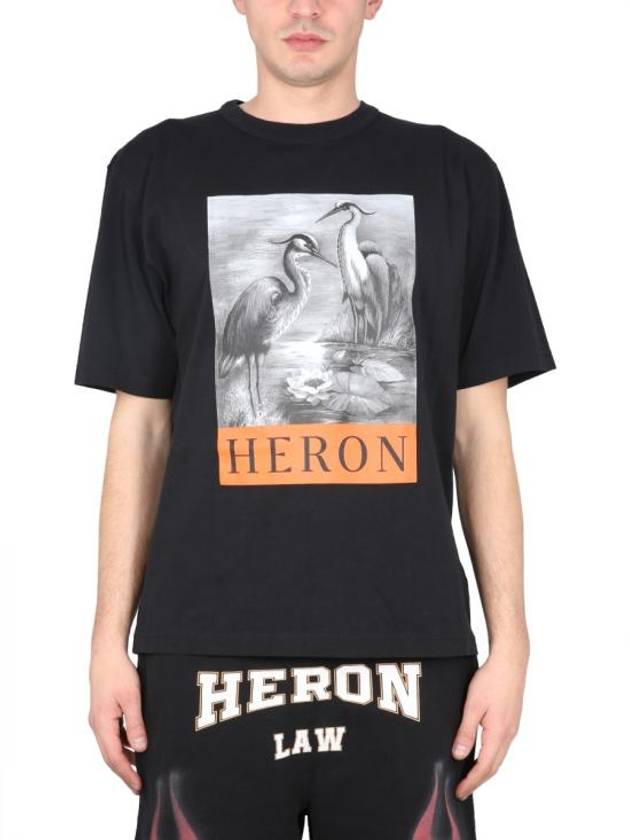 T-shirt HMAA032C99JER0031010 1010 BLACK BLACK - HERON PRESTON - BALAAN 2