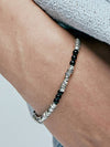 Black Antique Silver Beads Bracelet - KND - BALAAN 2