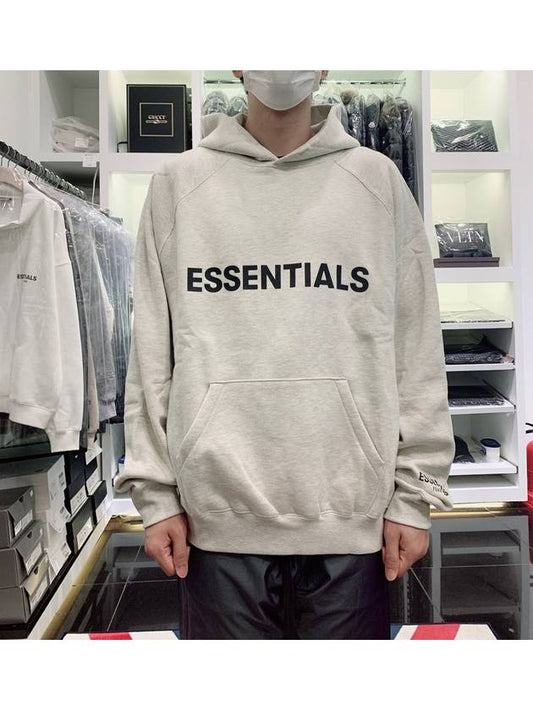 logo hooded oatmeal - FEAR OF GOD ESSENTIALS - BALAAN 1