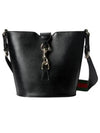 Mini Leather Bucket Shoulder Bag Black - GUCCI - BALAAN 2