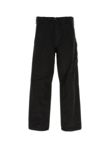 Batic Utility Straight Pants Black - CP COMPANY - BALAAN 1