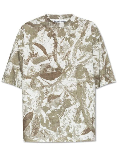 Acne Studios Patterned T-shirt, Women's, Green - ACNE STUDIOS - BALAAN 1