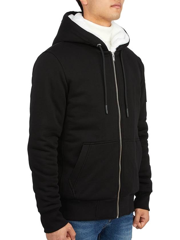 Classic Bunny Zip Up Hoodie White Lining Black - MOOSE KNUCKLES - BALAAN 5