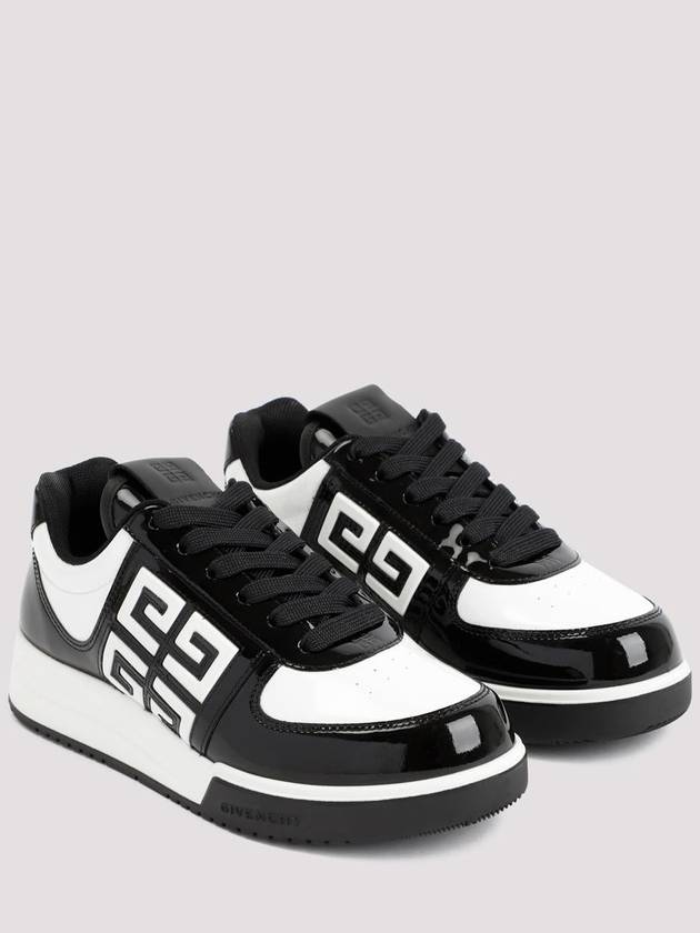 G4 Patent Leather Low-Top Sneakers Black White - GIVENCHY - BALAAN 4