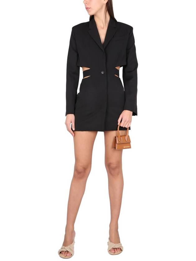 La Robe Bari Blazer Midi Dress Black - JACQUEMUS - BALAAN 4