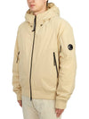 Pro-Tech Ribbed Hooded Jacket Beige - CP COMPANY - BALAAN 4