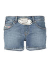 De Lyla Denim Shorts Blue - DIESEL - BALAAN.