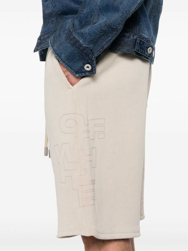 OFF-WHITE OUTLINE SKATE SWEATSHORTS - OFF WHITE - BALAAN 5