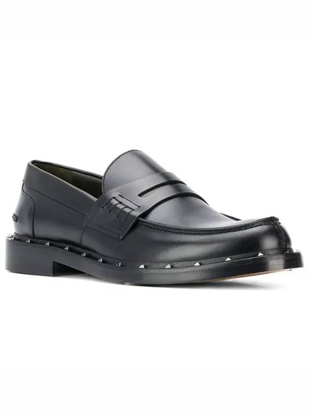 Rockstud Loafers Black - VALENTINO - BALAAN 3