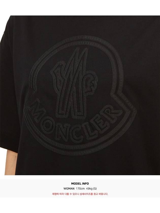 Women s short sleeve t shirt 8C00032 89AIJ 999 - MONCLER - BALAAN 6