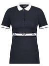 Women's Bellina Polo Short Dress Navy - J.LINDEBERG - BALAAN 3