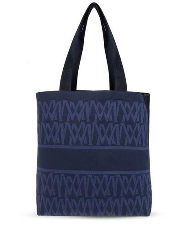 Knit Tote Bag Navy - MONCLER - BALAAN 3