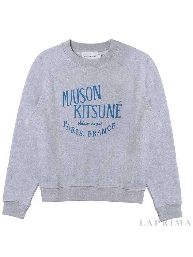 Cotton Palais Royal Vintage Logo Sweatshirt Grey - MAISON KITSUNE - BALAAN 9