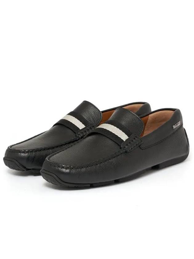 Men PEARCE Leather Driving Shoes Black - BALLY - BALAAN 3