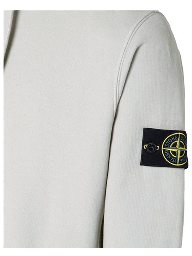 Wappen Patch Brushed Cotton Fleece Hoodie Grey - STONE ISLAND - BALAAN 6