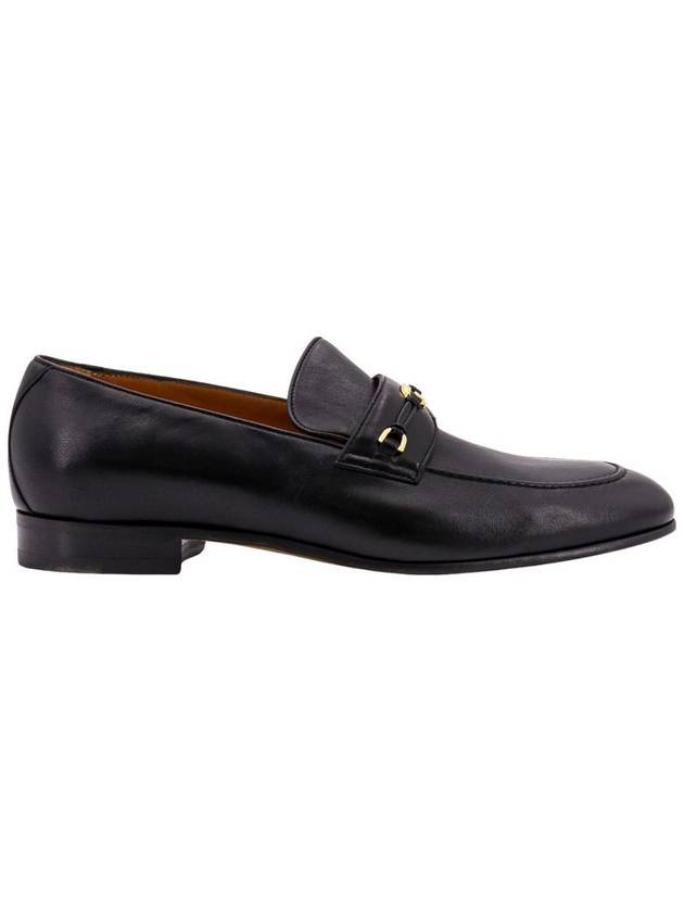 Men's Interlocking G Leather Loafers Black - GUCCI - BALAAN 1