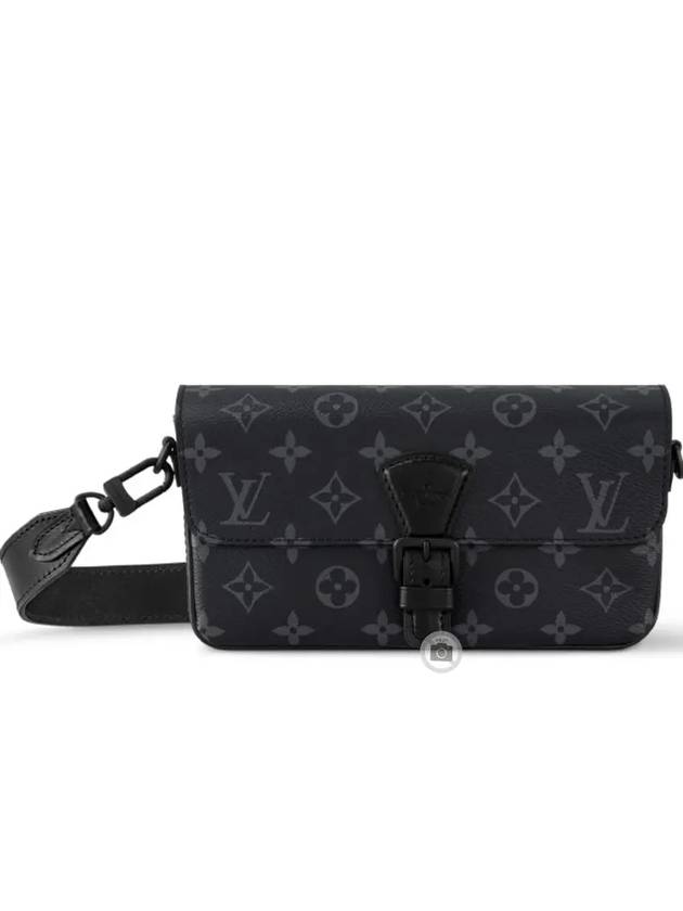 Montsouris Monogram Eclipse Cross Bag Black - LOUIS VUITTON - BALAAN 2