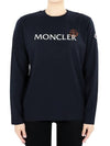 Kids lettering logo printing long sleeve navy 8D00004 89AFV 778 12 14A adult wearable - MONCLER - BALAAN 3