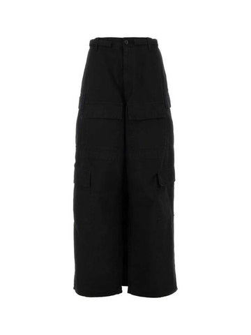 Apron Cargo Pants A Line Skirt Black Black - BALENCIAGA - BALAAN 1