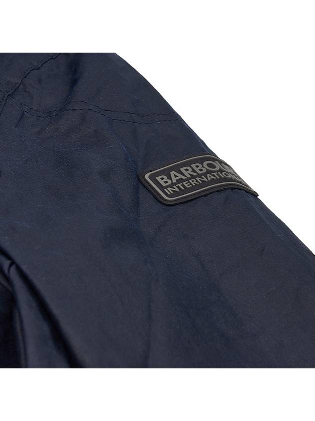 Edmound Wax Jacket Navy - BARBOUR - BALAAN 8