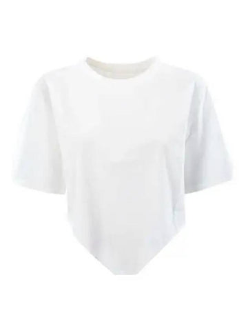 Women s Bianco Donna Short Sleeve White S62GD0151 S23588 - MAISON MARGIELA - BALAAN 1