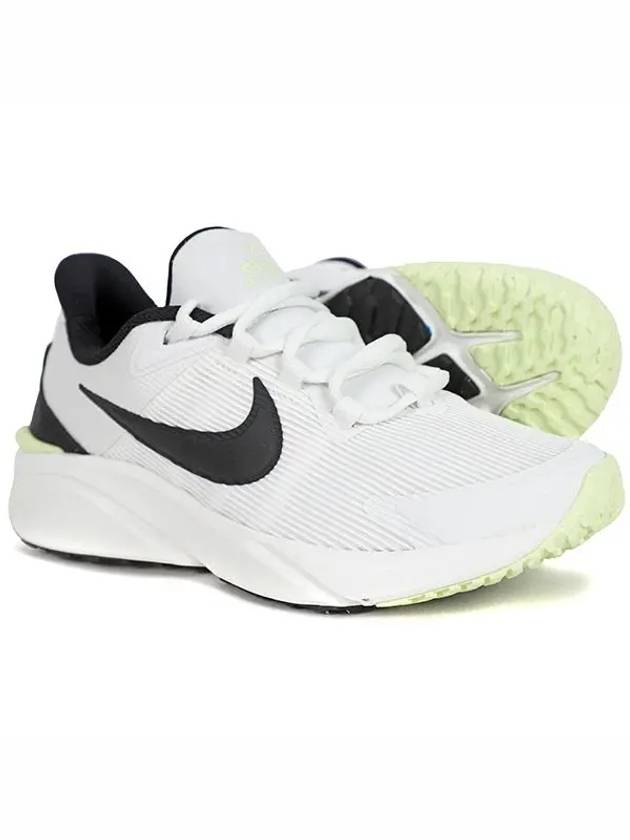 Kids Star Runner 4 GS Low Top Sneakers Summit White Barely Volt - NIKE - BALAAN 3